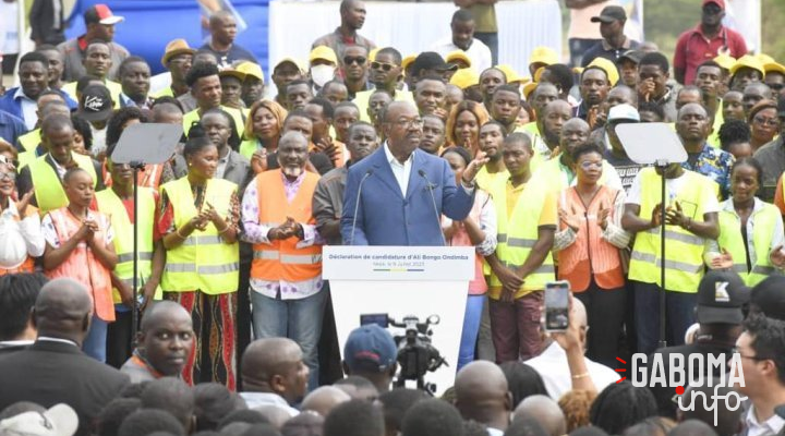 A 64 ans, Ali Bongo annonce sa candidature à la présidentielle gabonaise du 26 août