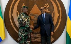 Brice Oligui Nguema en visite officielle au Rwanda