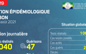 Coronavirus au Gabon&nbsp;: point journalier du 23 août 2021