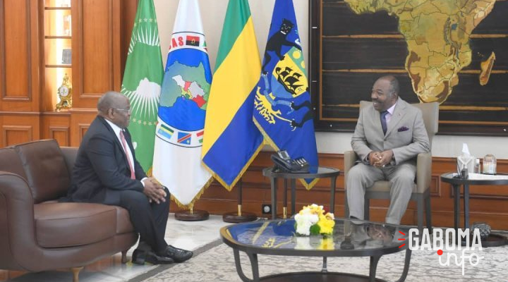 Ali Bongo échange avec le secrétaire général de l’OEACP